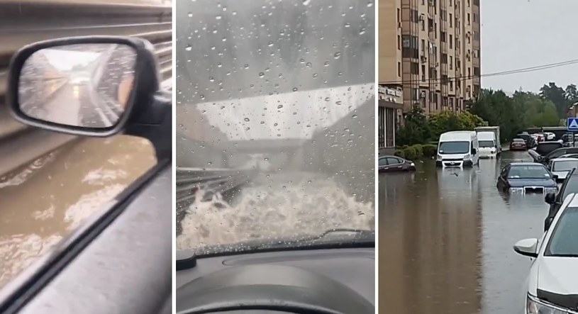 Moskwa pod wodą. Gwałtowne opady zalały ulice miasta