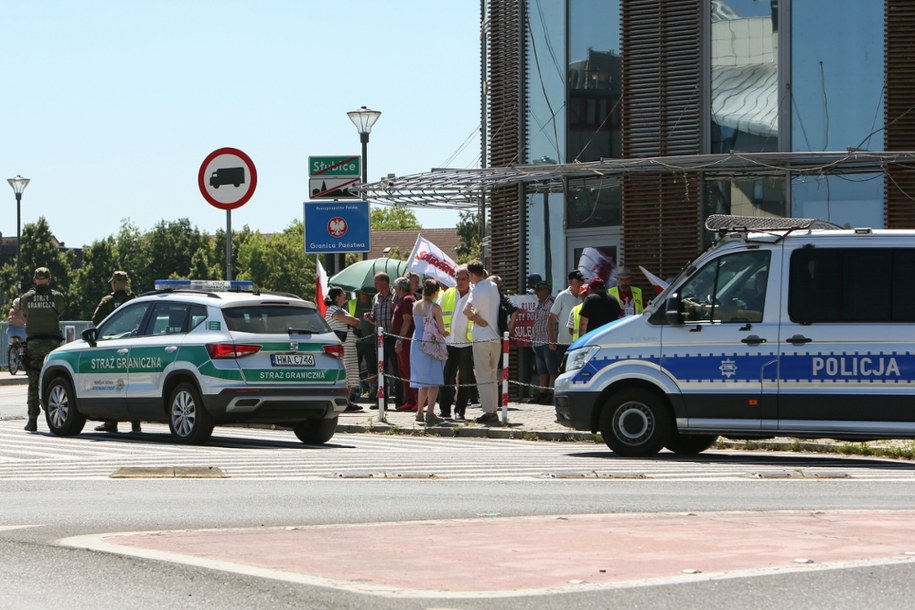 Most na granicy polsko-niemieckiej w Słubicach / 	Lech Muszyński    /PAP