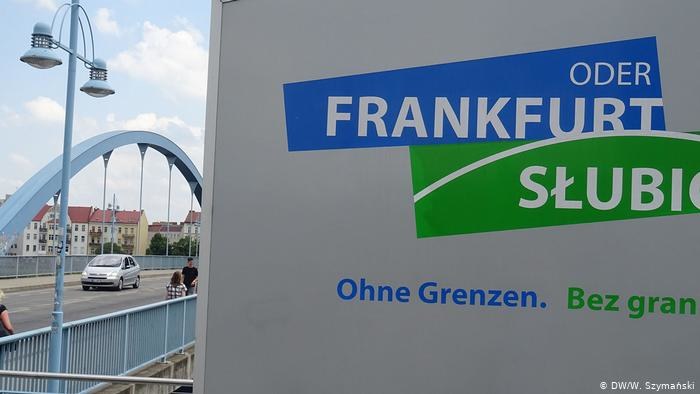 Most na Odrze łączący Frankfurt i Słubice. Fot. W. Szymański /Deutsche Welle
