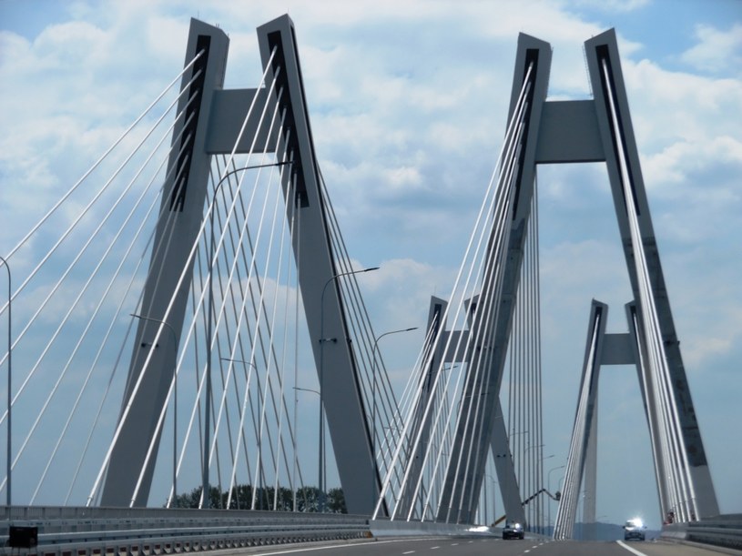 Most wantowy z pylonami / Fot: GDDKiA /Informacja prasowa