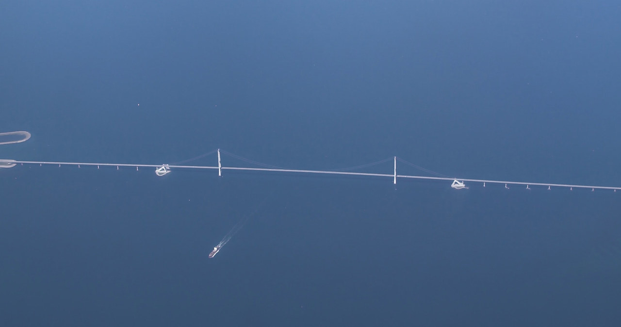 Most Wschodni w Danii jest najdłuższym wiszącym mostem w Europie. /Heje / CC BY-SA 3.0 /Wikimedia