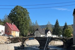 Mosty w Lądku-Zdroju zniszczone po powodzi