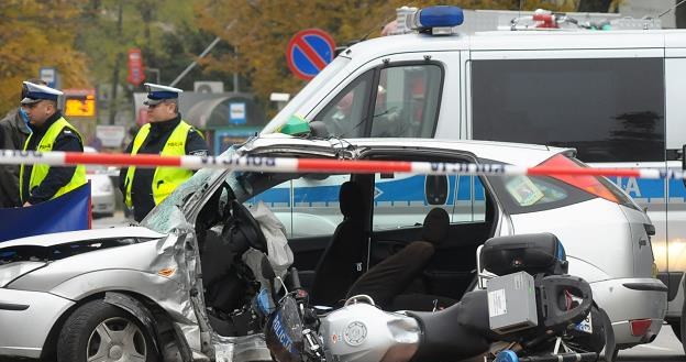 Motocykliści bardzo często giną na drogach /PAP