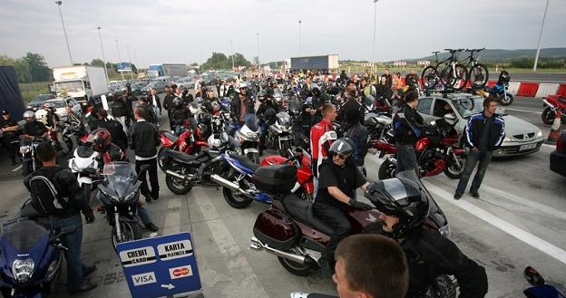 Motocykliści organizowali protesty na A4. Bez skutku / Fot: Paweł Piotrowski /Reporter