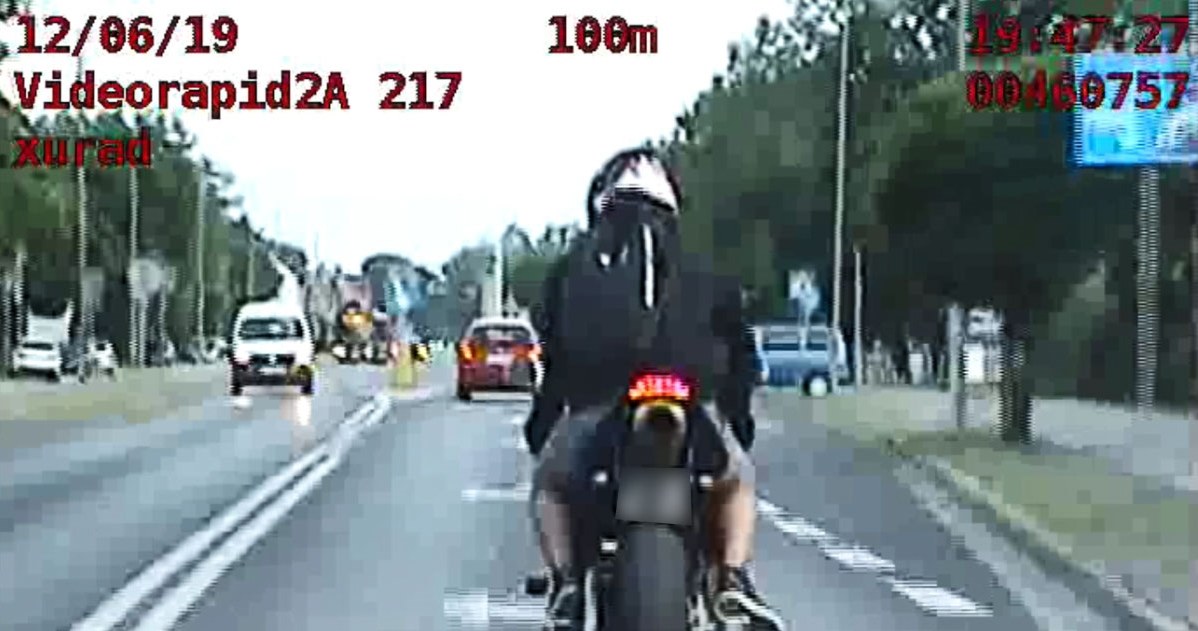 Motocyklista narobił sobie kłopotów /Informacja prasowa