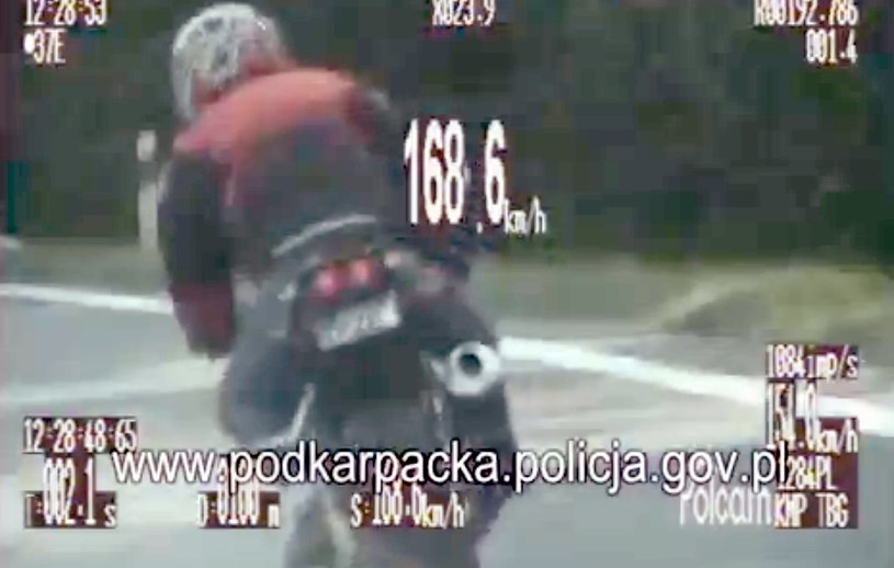 Motocyklista nie miał dokumentów i łamał wszystkie przepisy /Policja