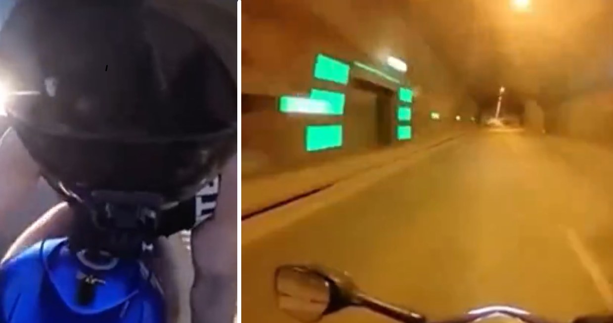 Motocyklista pędził z prędkością blisko 300 km/h. Sprawą zajmuje się policja. /X/@bandyci_drogowi (screen) /