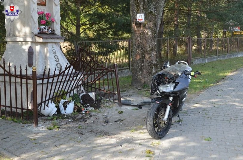 Motocyklista trafił do szpitala /Informacja prasowa