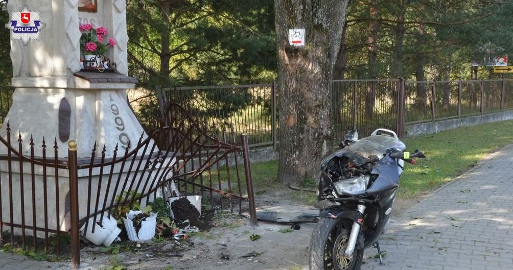 Motocyklista trafił do szpitala /Informacja prasowa