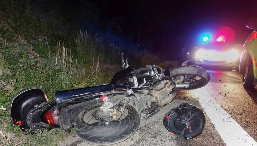 Motocyklista zginął po zderzeniu z łosiem