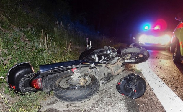 Motocyklista zginął po zderzeniu z łosiem