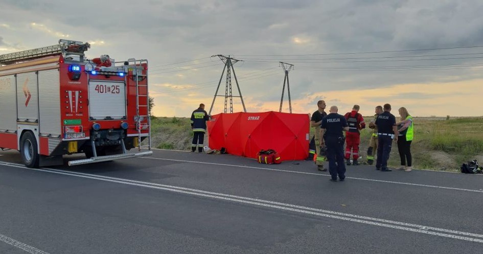 Motocyklista zjechał z drogi i zginął /Policja