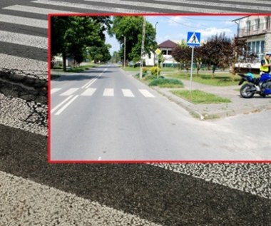 Motocyklistka wpadła w pieszych. Chciała ustąpić im pierwszeństwa