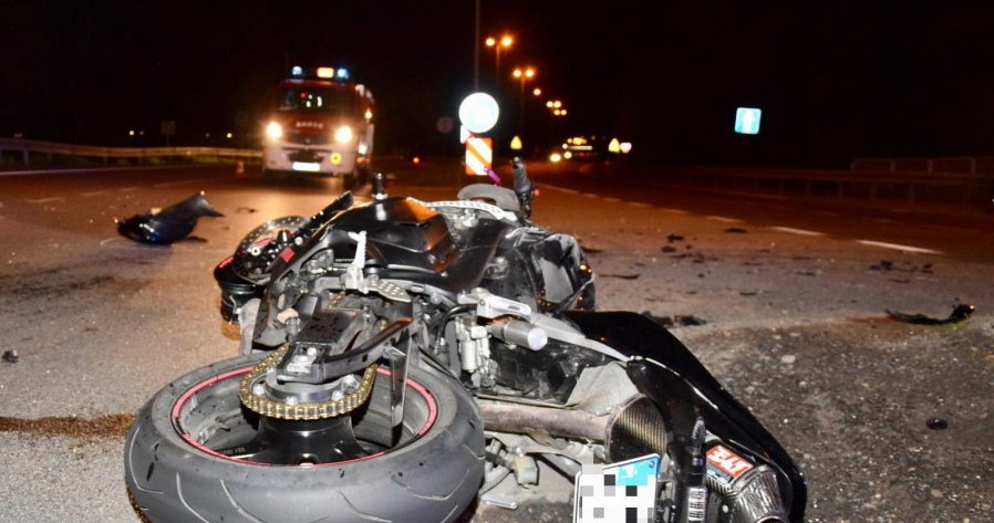 Motocyklistki nie udało się uratować /Policja