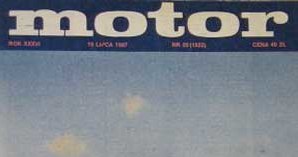 "Motor" 29/1987 /Informacja prasowa