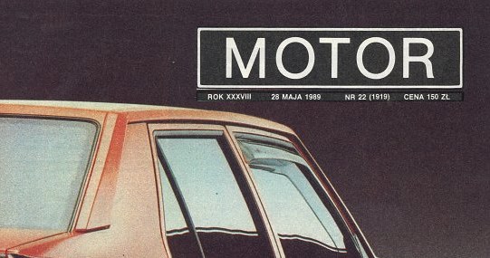 "Motor" nr 22 z 28 maja 1989 r. /Motor