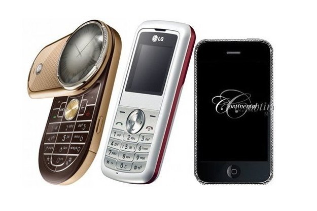 Motorola AURA Diamond, LG Ruby i iPhone 3GS 32GB Continental /materiały prasowe
