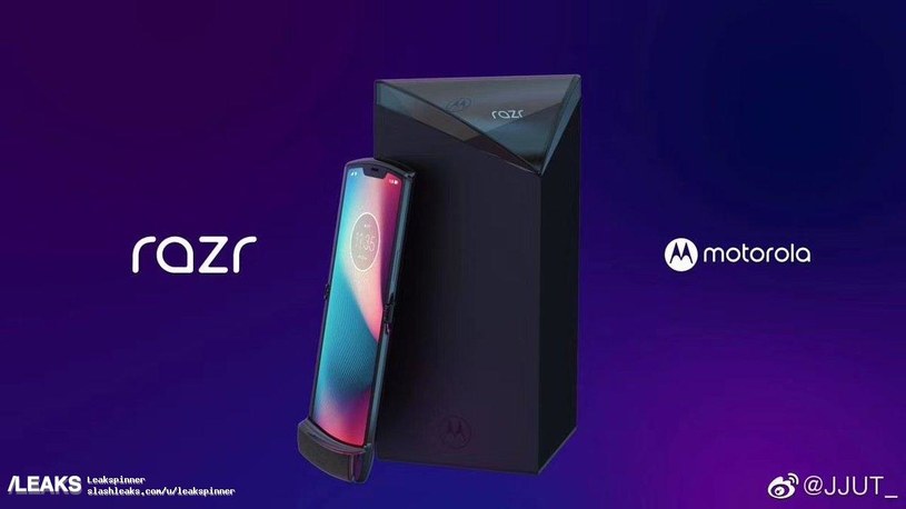Motorola Razr (2019) render / fot. SlashLeaks /materiał zewnętrzny