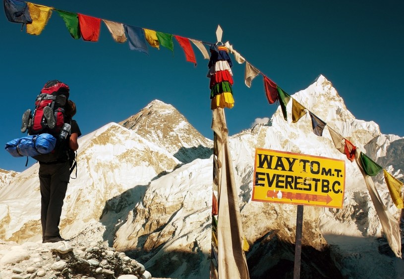 Mount Everest jest jednym z najbardziej nieprzyjaznych człowiekowi miejsc na świecie. Okazuje się jednak, że da się tam żyć /123RF/PICSEL