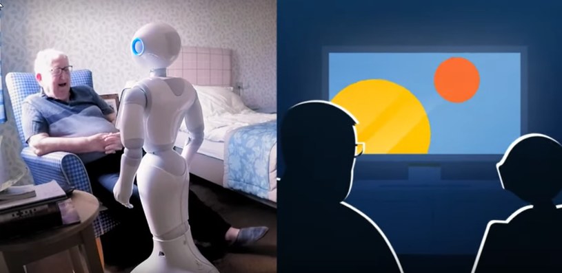 Mówiące roboty mogłyby pomagać w walce z samotnością /YouTube