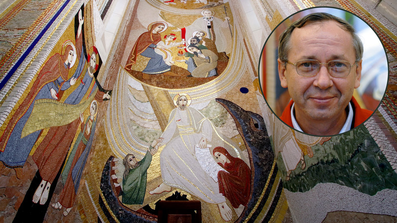 Mozaiki Marka Rupnika w Sanktuarium św. Jana Pawła II w Krakowie /Henryk Prządziono/Vandeville Eric/ABACA /Agencja FORUM