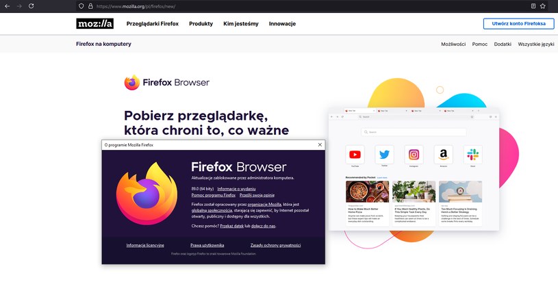 Mozilla Firefox 89 /INTERIA.PL