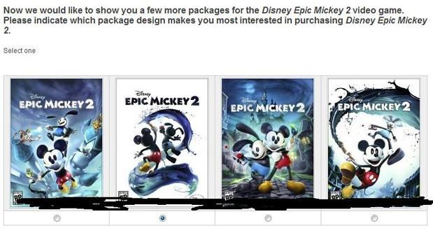 Możliwe warianty okładek Epic Mickey 2 /CDA