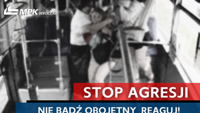 MPK Wrocław ruszyło z akcją informacyjną "Stop agresji. Nie bądź obojętny. Reaguj!"