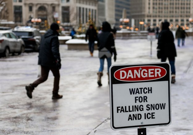 Mroźna pogoda w Chicago /TANNEN MAURY  /PAP/EPA