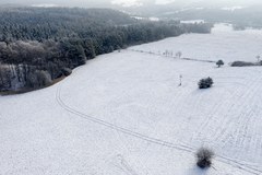 Mroźny poranek w Cisowej na Pogórzu Przemyskim