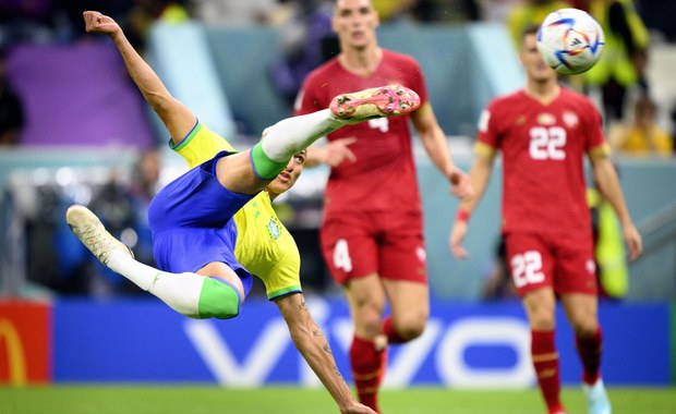 MŚ 2022: Brazylia pokonała Serbię. Przepiękna bramka Richarlisona 