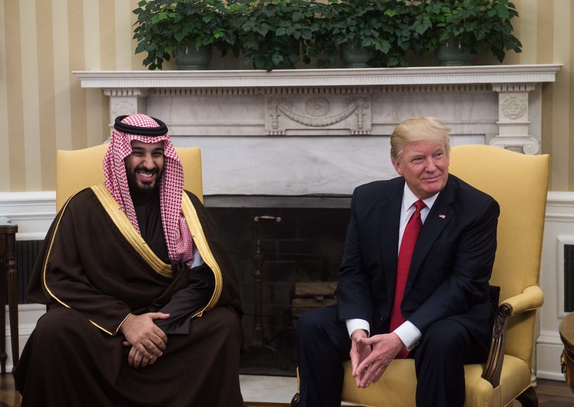 Muhammad ibn Salman as-Saud i Donald Trump /AFP