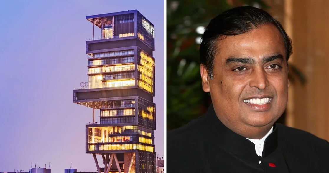 Mukesh Ambani zarobił miliardy dolarów na handlu ropą i energią. Budowa wieżowca Antilia Tower kosztowała go dwa miliardy dolarów. /foto: architecturaldigest /domena publiczna