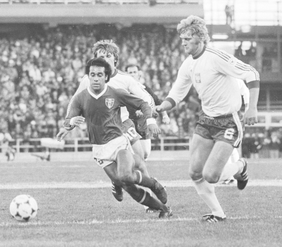 Mundial '78. Mecz Polska - Meksyk. Jerzy Gorgoń na zdjęciu z prawej / 	Zbigniew Matuszewski /PAP