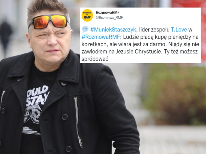 Muniek Staszczyk /@Rozmowa_RMF/Twitter/ Piotr Andrzejczak  /MWMedia