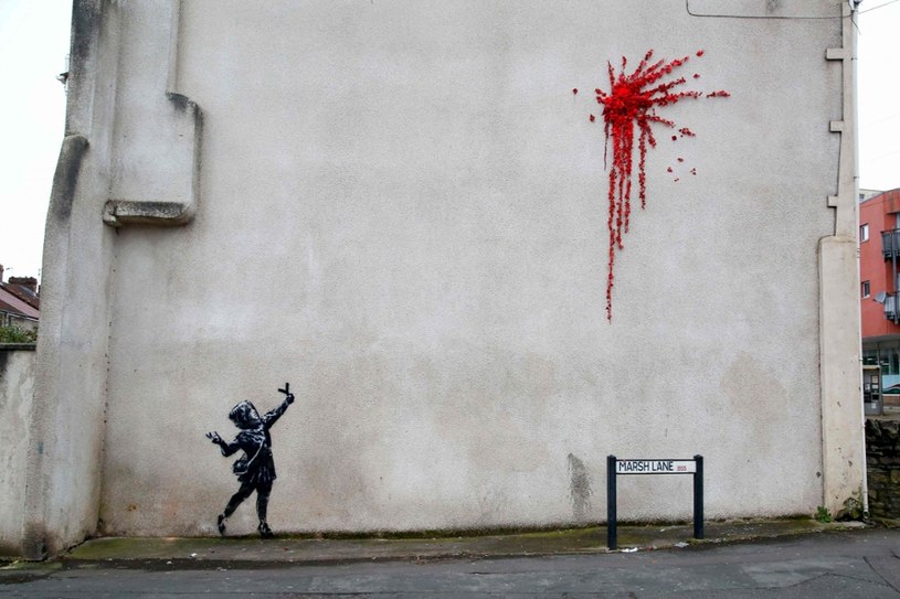 Mural Banksy'ego w Bristolu /GEOFF CADDICK /AFP