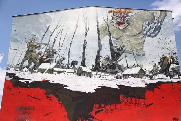 Mural ku czci Witolda Pileckiego i innych Żołnierzy Niezłomnych /PAP/Tomasz Gzell /PAP