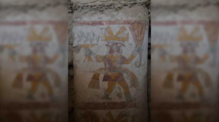Mural odnaleziony w Peru. /Lisa Trever /materiał zewnętrzny