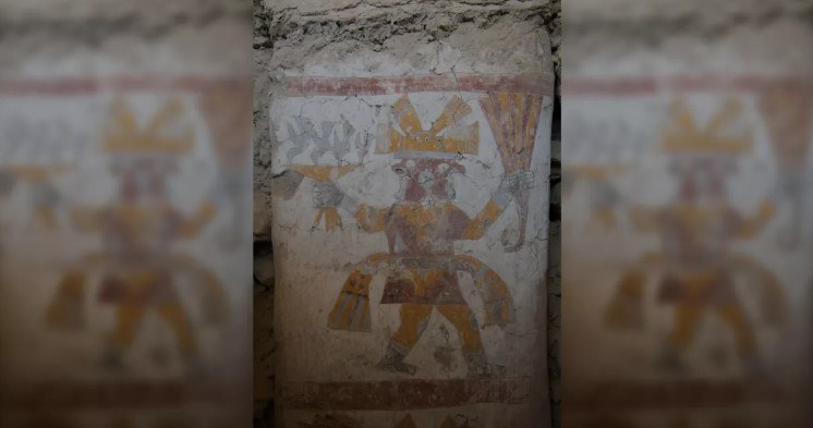 Mural odnaleziony w Peru. /Lisa Trever /materiał zewnętrzny