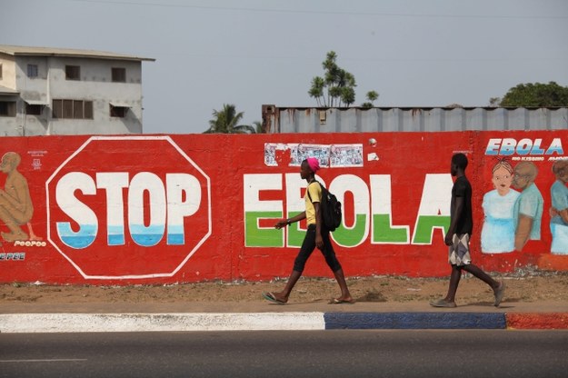 Mural ostrzegający przed ebolą [zdj. ilustacyjne] /PAP/EPA/AHMED JALLANZO /PAP/EPA
