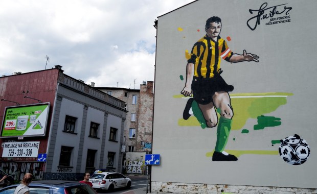 ​Mural upamiętniający Jana Furtoka powstał w Katowicach