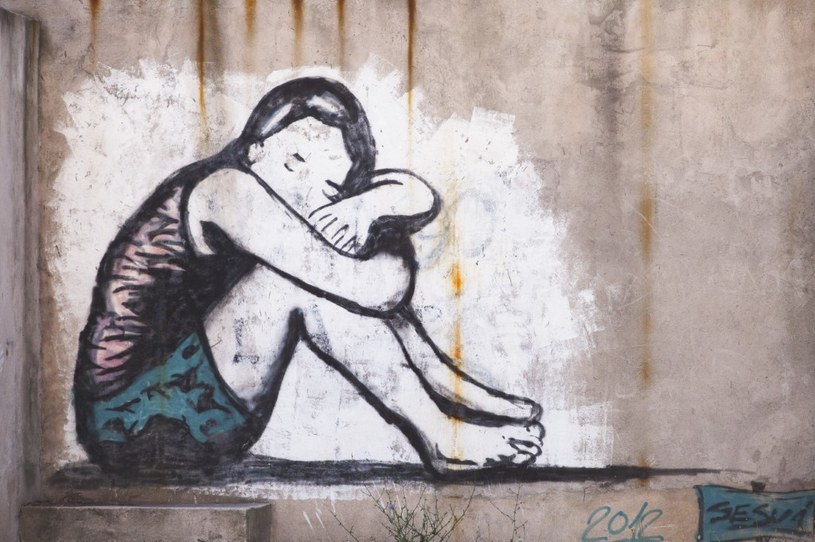 Mural w urugwajskim Montevideo poświęcony tematowi samotności /ANTOINE BOUREAU / Hans Lucas /AFP