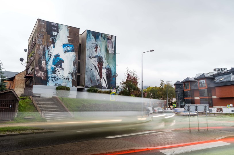 Mural w Zakopanem /fot. Jan Wierzejski / Netflix /materiały prasowe