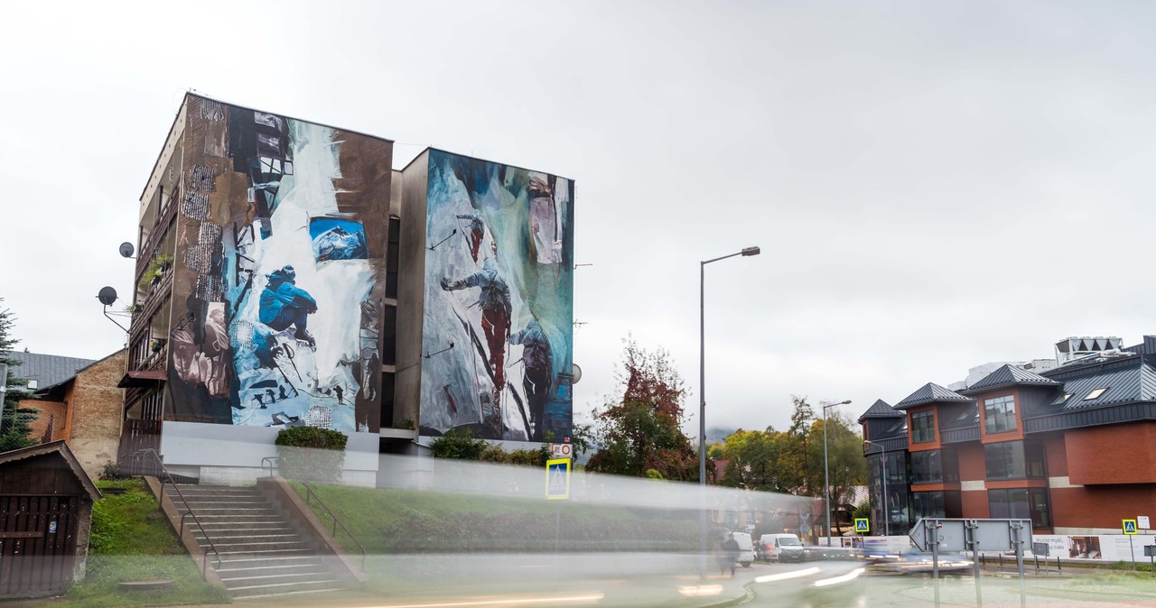 Mural w Zakopanem /fot. Jan Wierzejski / Netflix /materiały prasowe