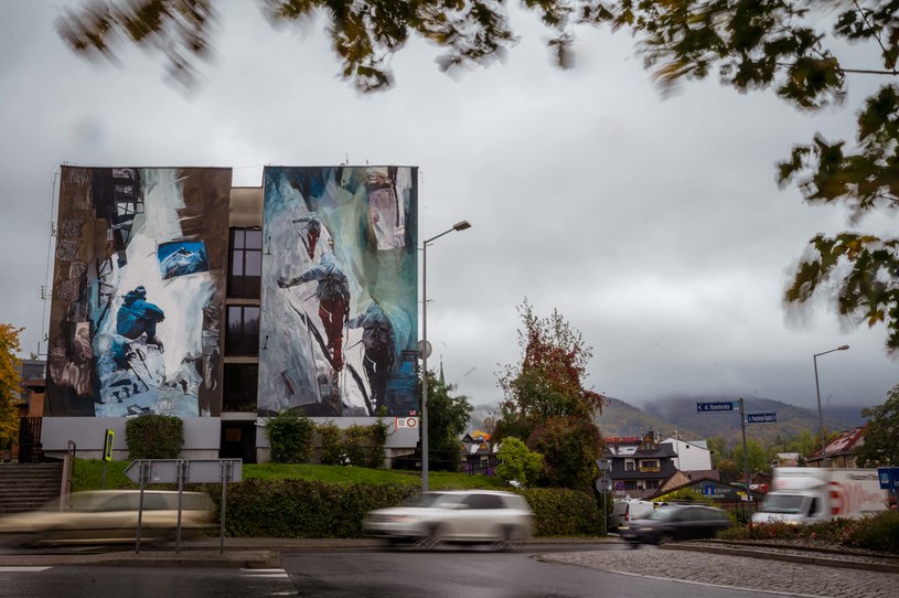 Mural w Zakopanem /fot. Jan Wierzejski / Netflix /materiały prasowe