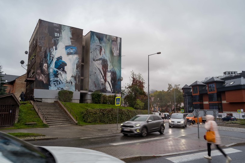 Mural w Zakopanem /fot. Jan Wierzejski / Netflix /materiały prasowe