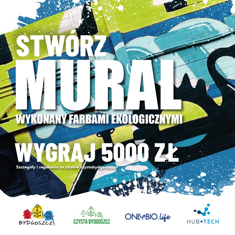 Mural zostanie wykonany profesjonalnymi i ekologicznych farbami elewacyjnymi, które oczyszczają powietrze ze szkodliwych zanieczyszczeń gazowych /INTERIA.PL/materiały prasowe