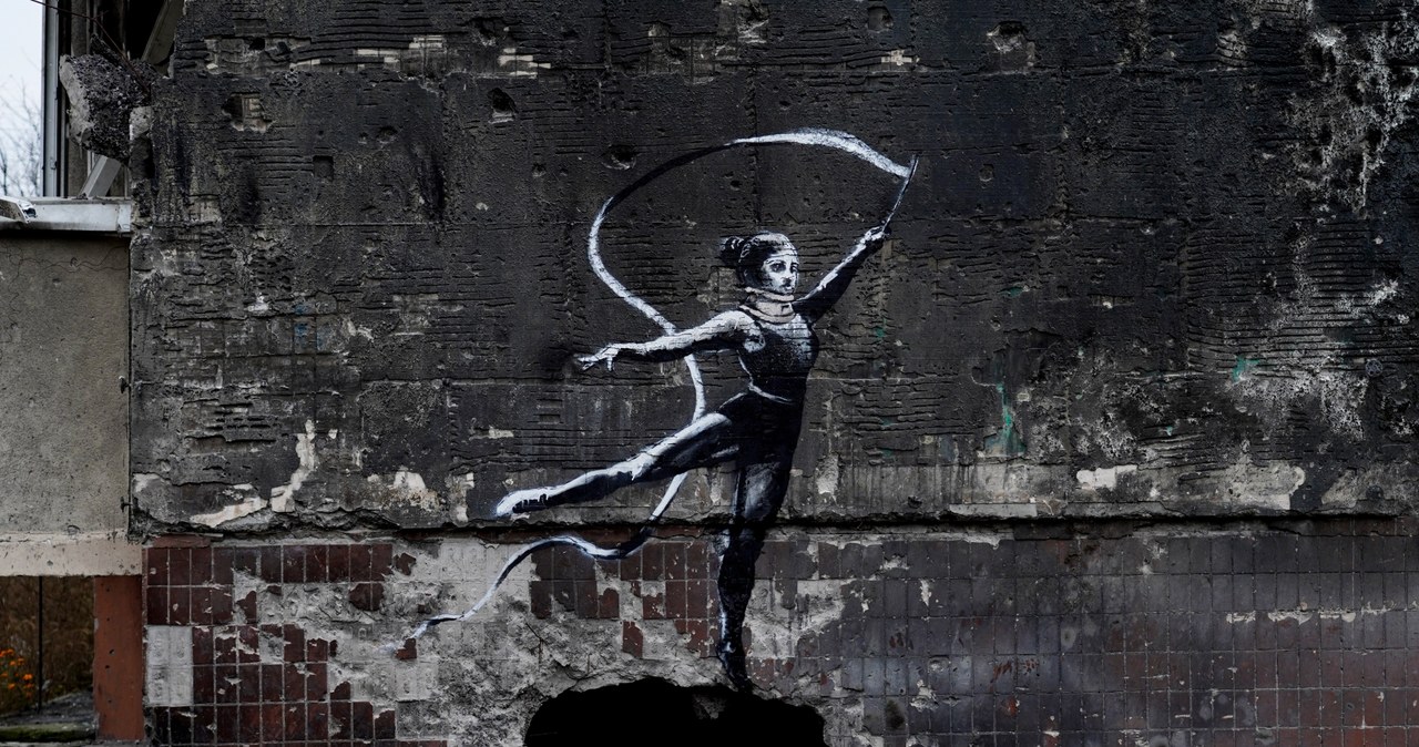 Murale Banksy'ego na Ukrainie /Ed Ram / Stringer // Global Images Ukraine / Contributor /Getty Images