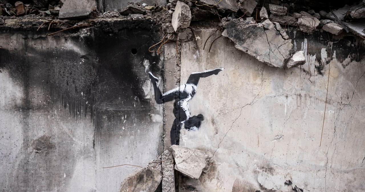 Murale Banksy'ego na Ukrainie /Ed Ram / Stringer // Global Images Ukraine / Contributor /Getty Images