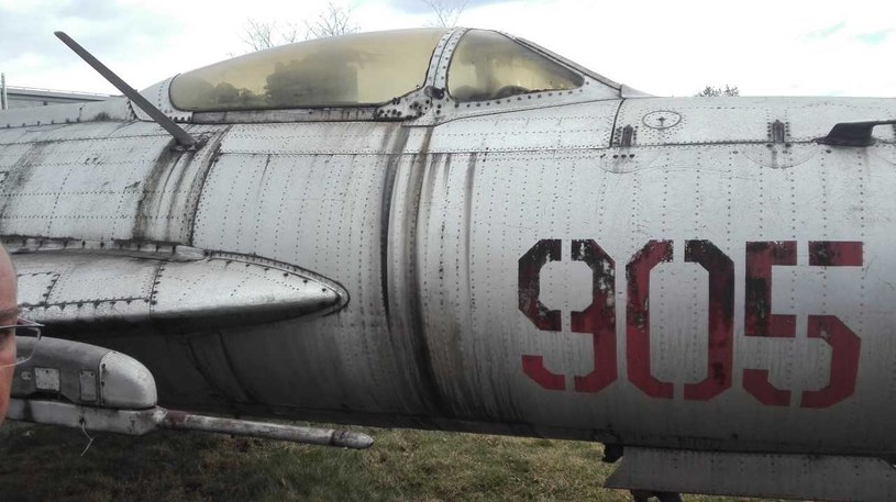 Muzealny MiG-19 jest jedynym w Polsce, którego można oglądać z bliska /INTERIA.PL